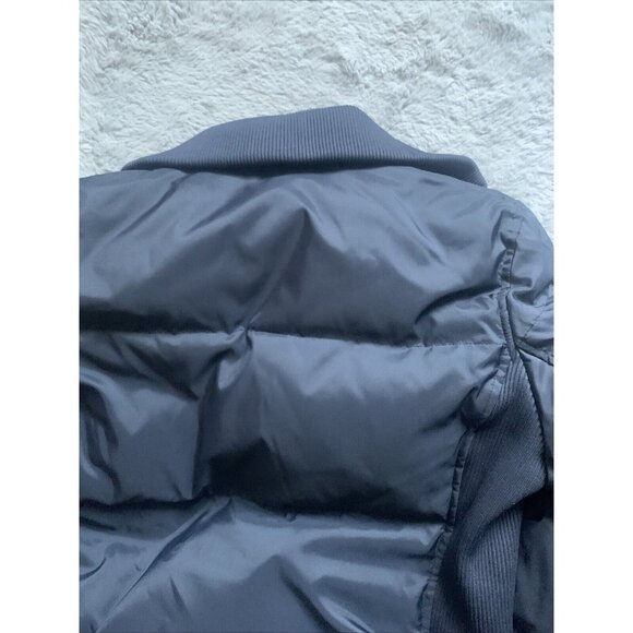 GAP Jacket Womens M Puffer Coat Puff Hooded Down Fill Waterfowl Navy RN54023 - Picture 10 of 10